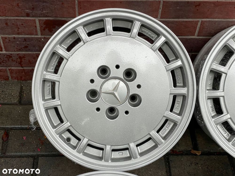 alu felgi mercedes 15 gullideckel 7j et44 w124 oryginał - 8
