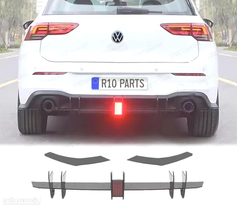 ACESSORIO DE DIFUSOR VOLKSWAGEN VW GOLF 8 R-LINE 20- - 1