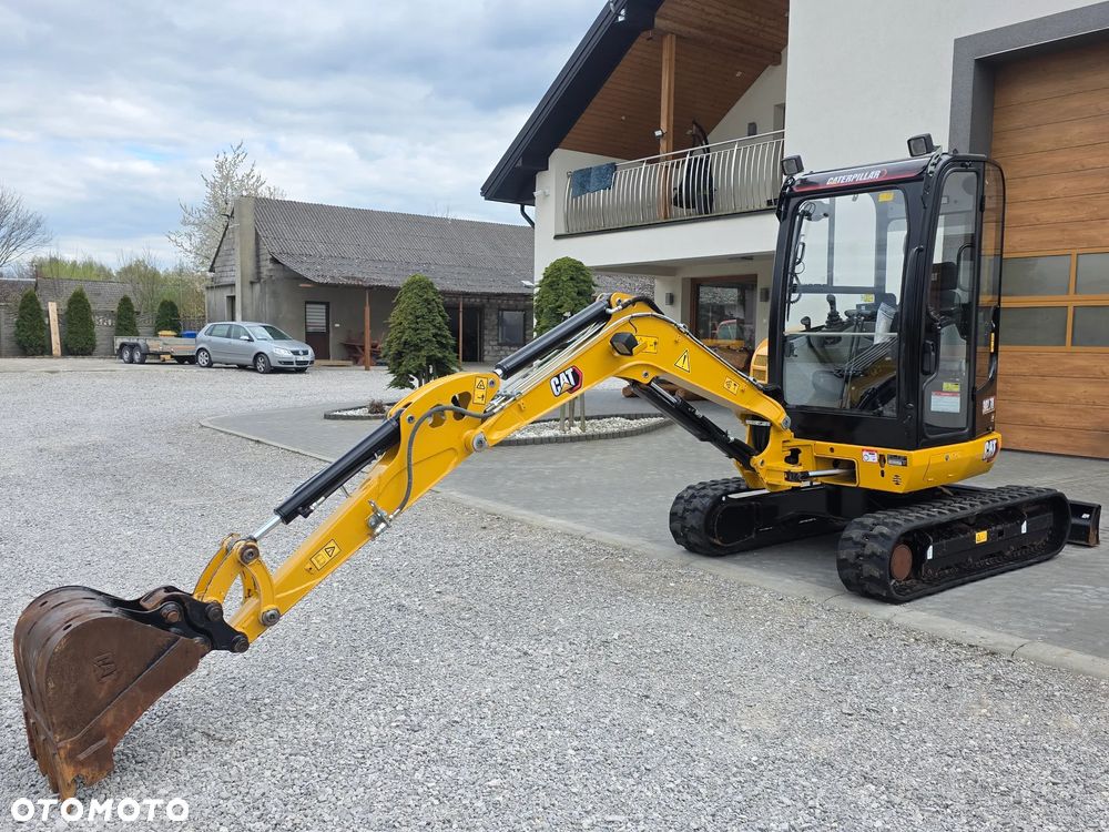 Caterpillar CAT 302.7 D CR mini koparka szybkozłącze 3 łyżki piękna serwisowana 1 wł JCB sprowadzona - 28