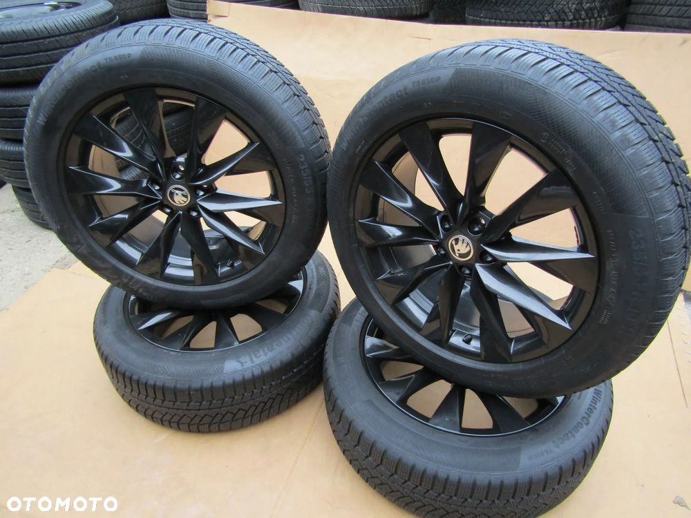 4 x Felgi Aluminiowe Koła 19 Skoda Enyaq Kodiaq VW Tiguan 8 j 5x112 ET 45 piasta 57,1 mm 5LA601025AP + Opony 235/55 19 Zimowe Continental - 17