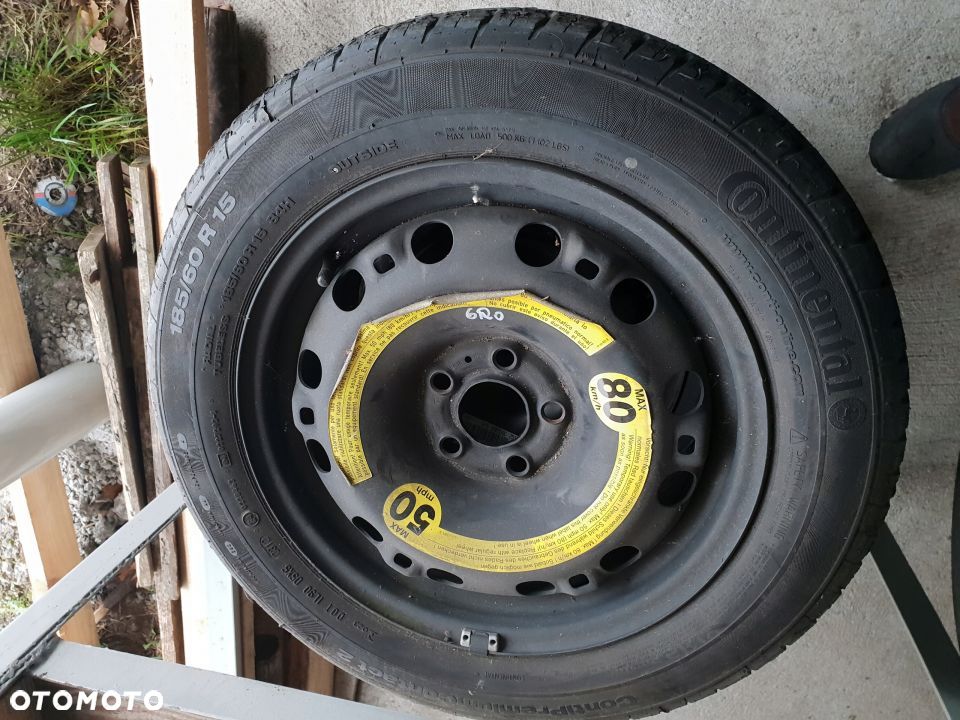 VW POLO 6R0 KOLO ZAPASOWE 15 186/60R15 - 1