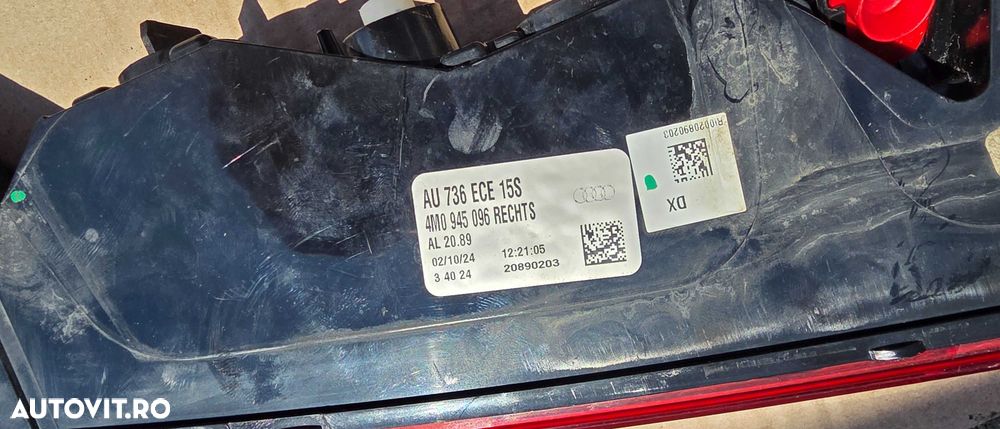 Stop ceata dreapta din bara Audi Q7 4M 2016 / 2017 / 2018 2019 - 3