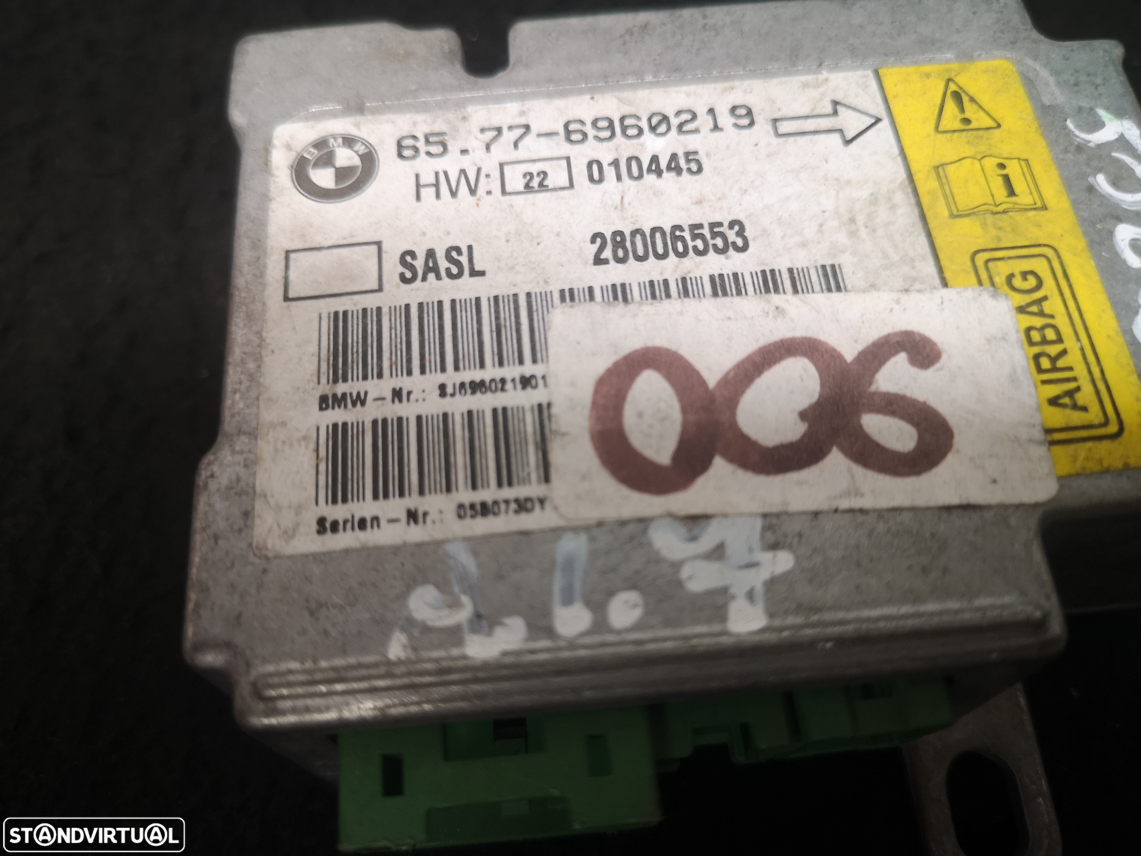 Centralina de airbag bmw7 e65 e66 2002+ (7 no estoque) - 3