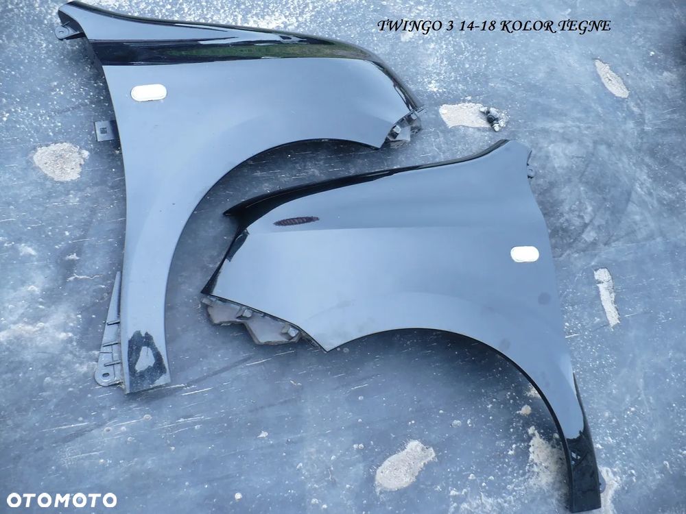 TWINGO 3 III 14-18 BLOTNIKI PRZOD KOLOR TEGNE CZARNY IDEAL.ORYGI.