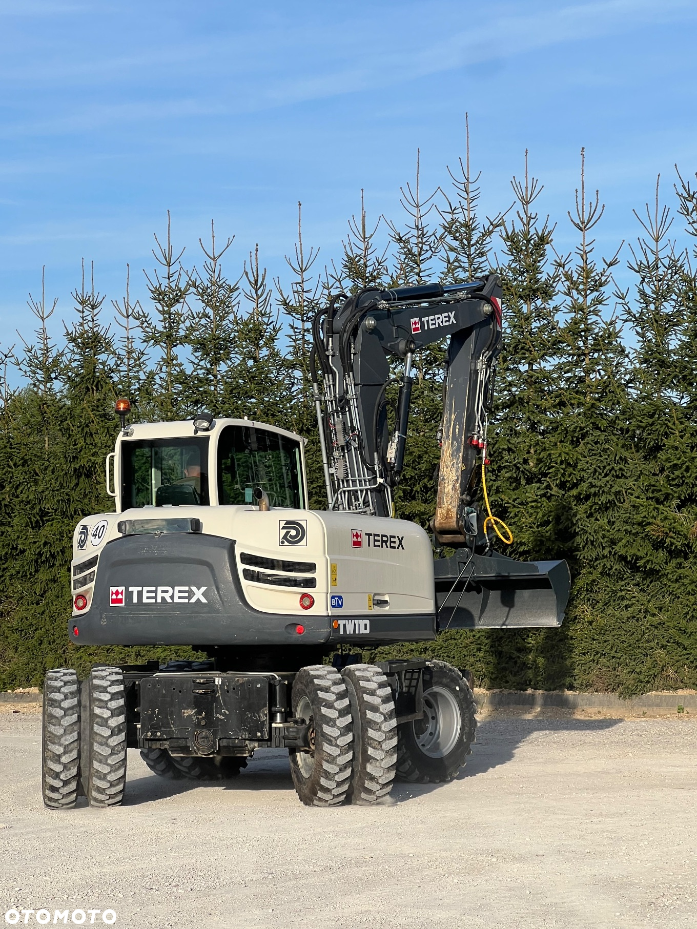 Terex Koparka kołowa TEREX TW110 3x łamane ramię TRIOLE BOOM wersja SPEED 4x4x4 2biegowa 40km/h 1 wł kpl dokumentów KLIMATYZACJA 11ton 4xoś skrętna TW 110  centr smarowanie Cat 313 DEUTZ Volvo Schaeff Jcb - 39