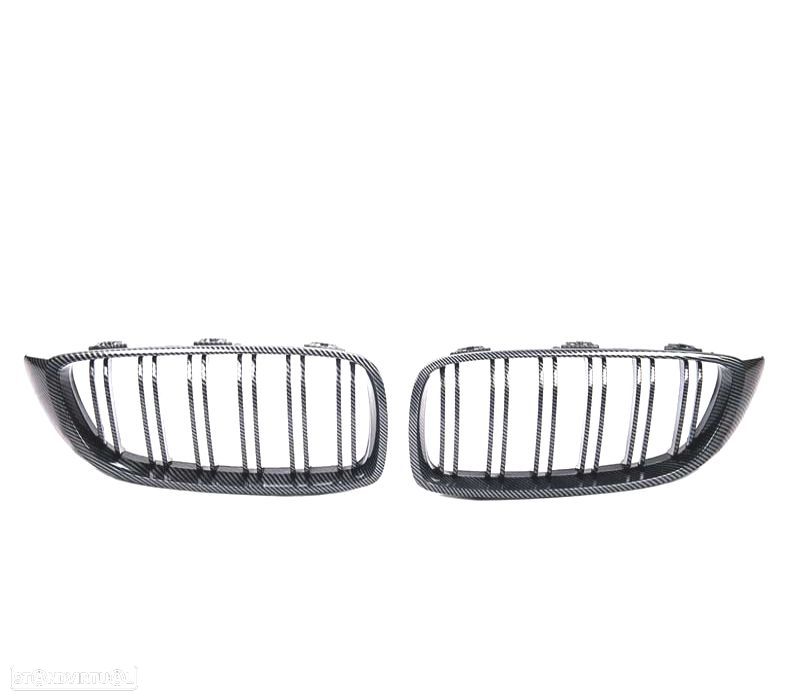 GRELHA FRONTAL BMW F32 F33 F36 CARBONO LOOK M - 1