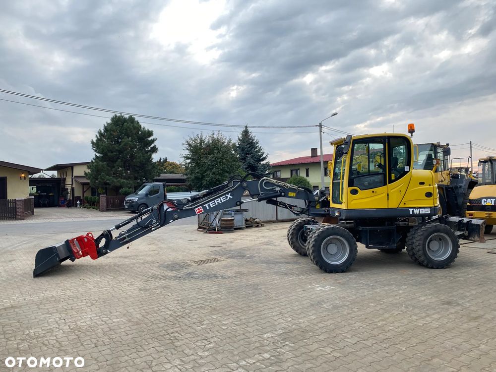Terex TW85, GŁOWICA POWERTILT, 2 ŁYŻKI, RAMIĘ 3X ŁAMANE, KRÓTKI TYŁ, Z NIEMIEC, SUPER STAN, - 2