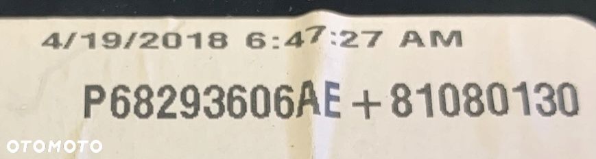 U2 DODGE CHALLENGER 15- PANEL KLIMATYZACJI NAWIEWU RADIA 68293606AE - 4