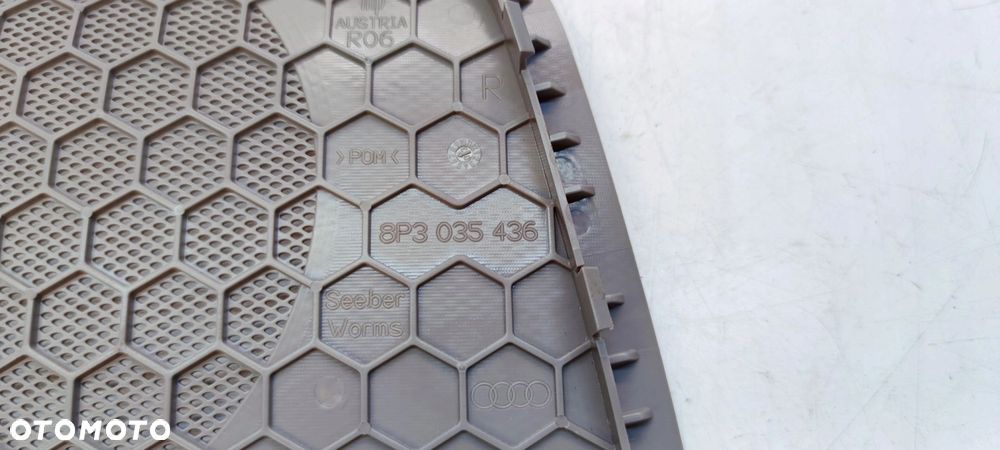 MASKOWNICA GŁOŚNIKA PRAWY TYŁ AUDI A3 8P 8P3035436 SZARA - 2