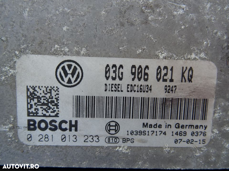Calculator motor Volkswagen Golf 5 1.9 TDI BXE 105 CP din 2007 - 2