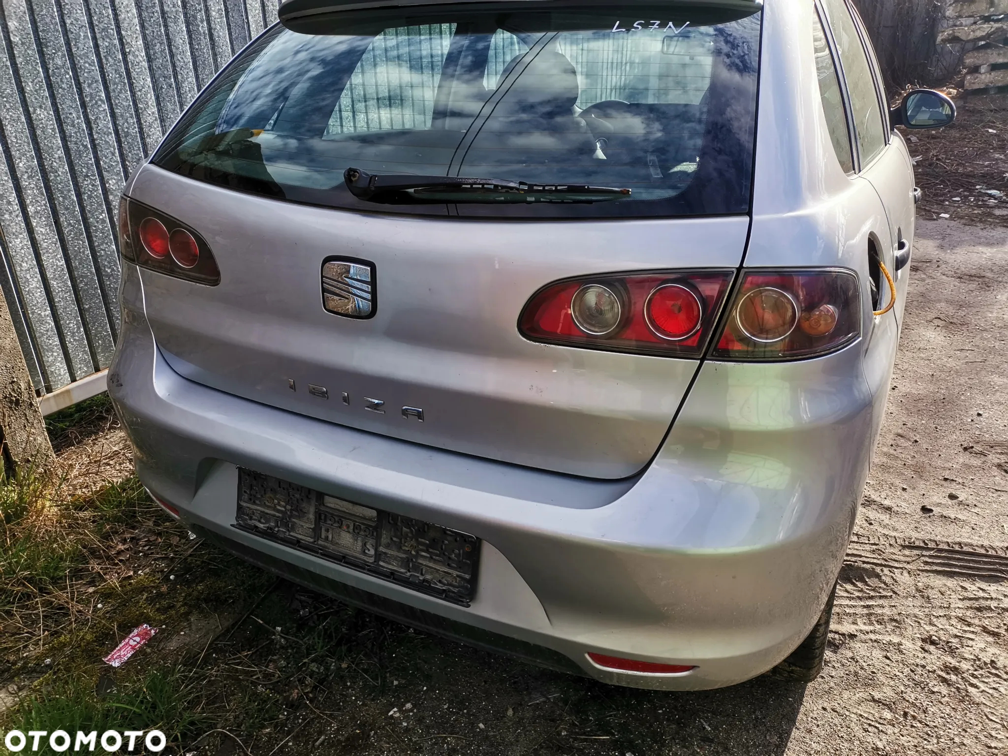 Seat Ibiza III maska zderzak drzwi lampa chlodnica fotel maglownica blotnik silnik kod lakieru LS7N - 5