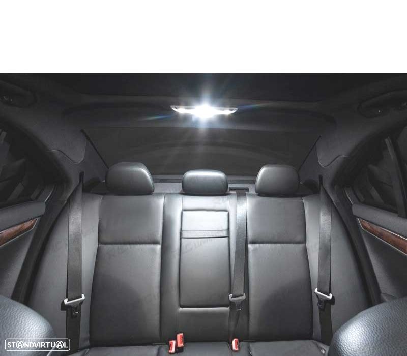 KIT COMPLETO DE 20 LÂMPADAS LED INTERIOR MERCEDES CLASE C W204 C200 C220 C230 C250 C280 C300 C350 C - 4