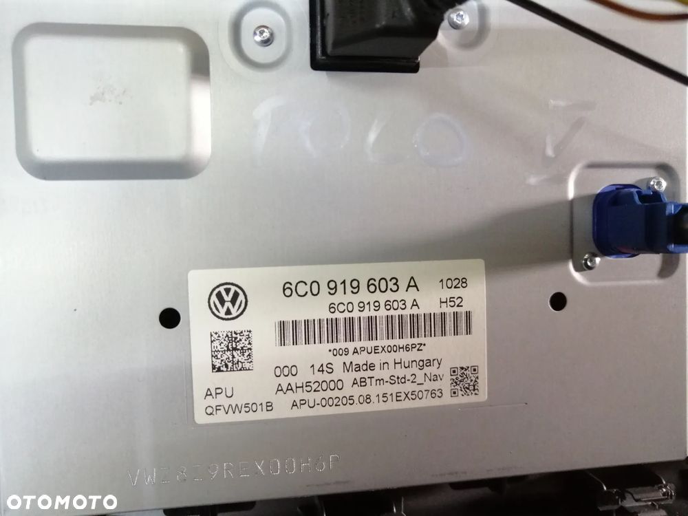 Volkswagen Polo V 6R radio nawigacja czytnik 6C0919603A 3Q0035846 - 14