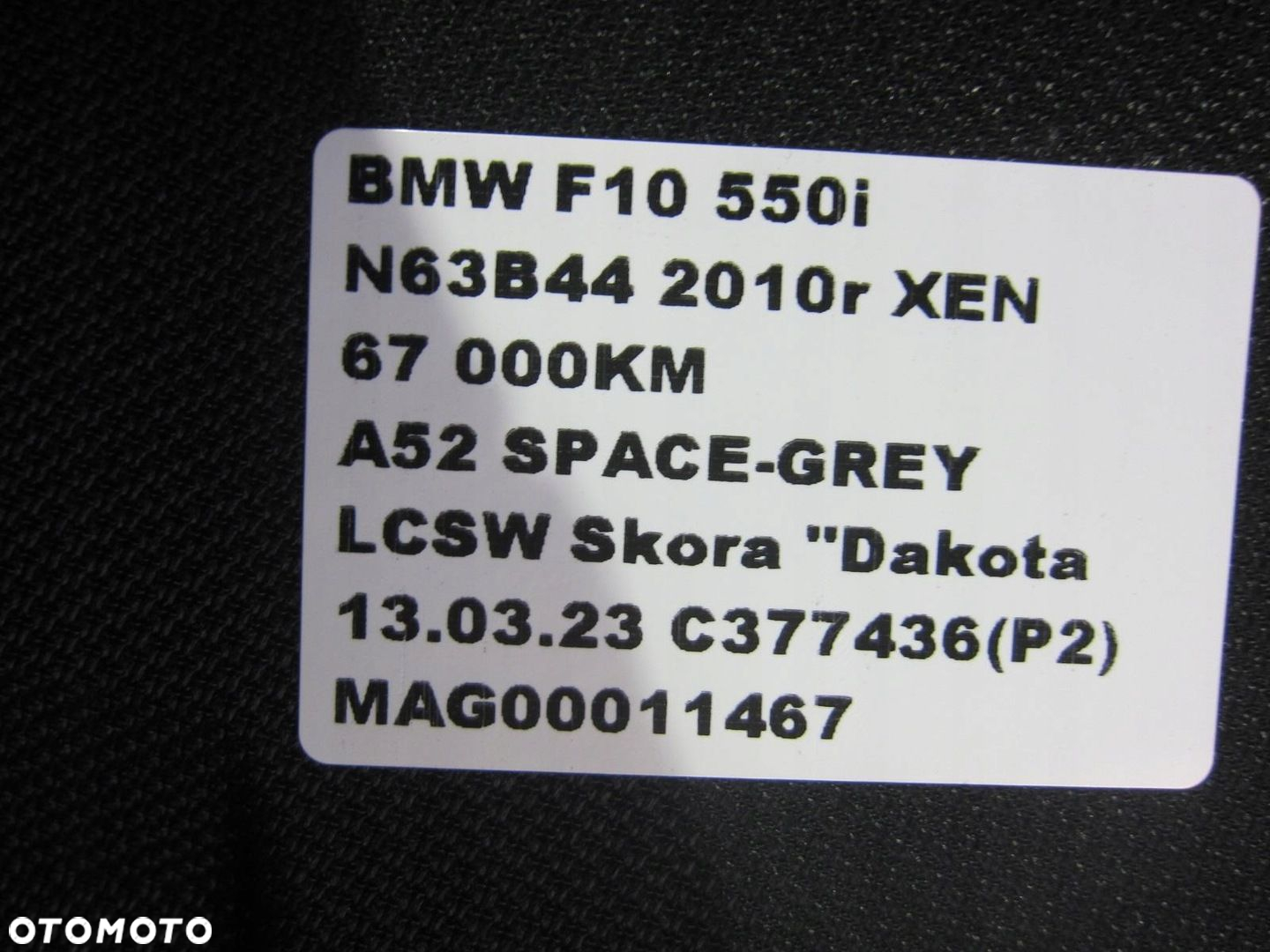 BMW F10 ROLETA PRZECIWSŁONECZNA TYLNA 803818 PÓŁKA - 12