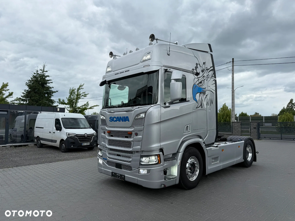 Scania R500/HYDRAULIKA/PODUSZKA P+T/SKÓRY/NAVI/RETARDER/METALIK