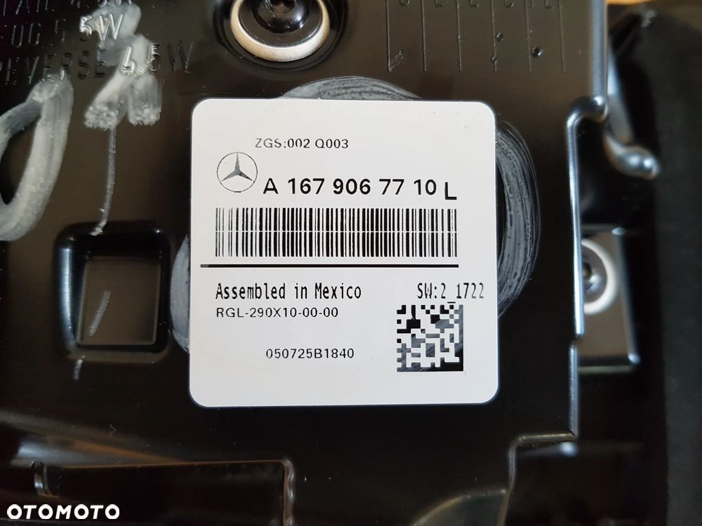 mercedes gls 24^ lampa led lewa na klapę A1679067710 - 4