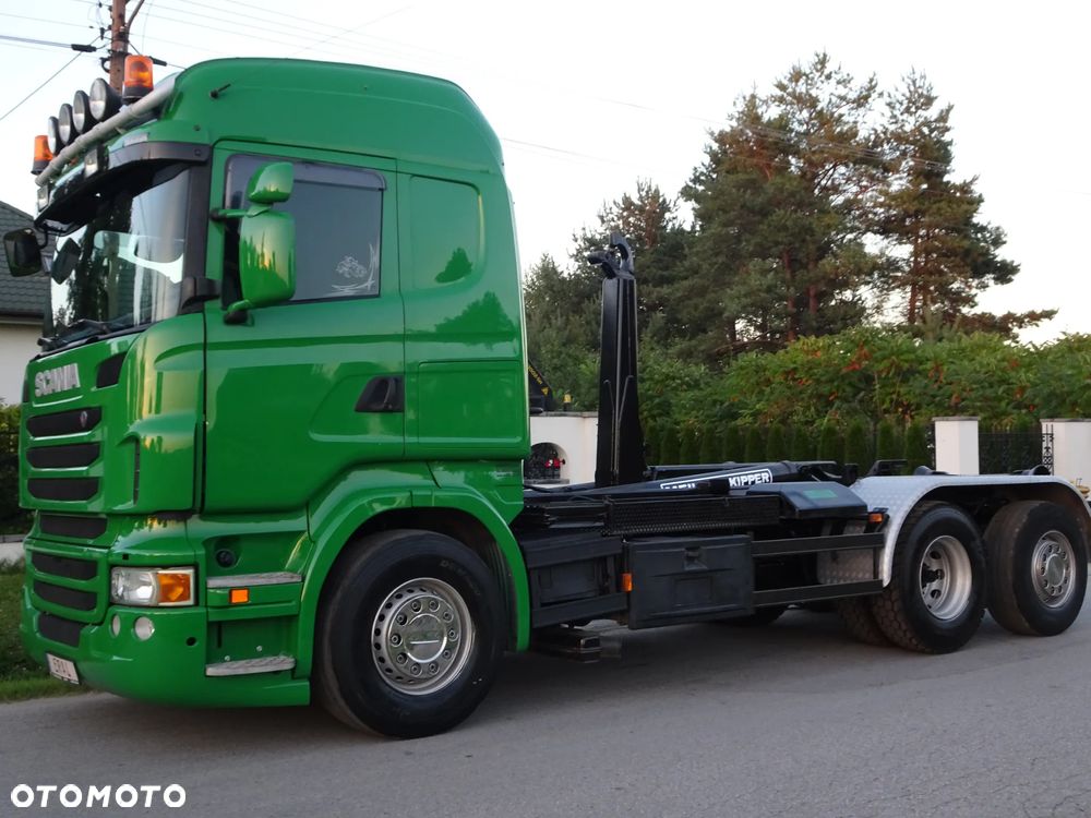 Scania R480 hakowiec Meiller z Niemiec os skretna podnoszona - 3