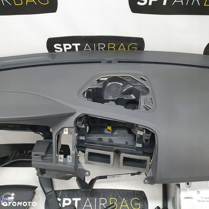 VOLVO XC60 DESKA ROZDZIELCZA KONSOLA KOKPIT PULPIT PODUSZKI AIRBAG AIR BAG PASY KIT SET - 3