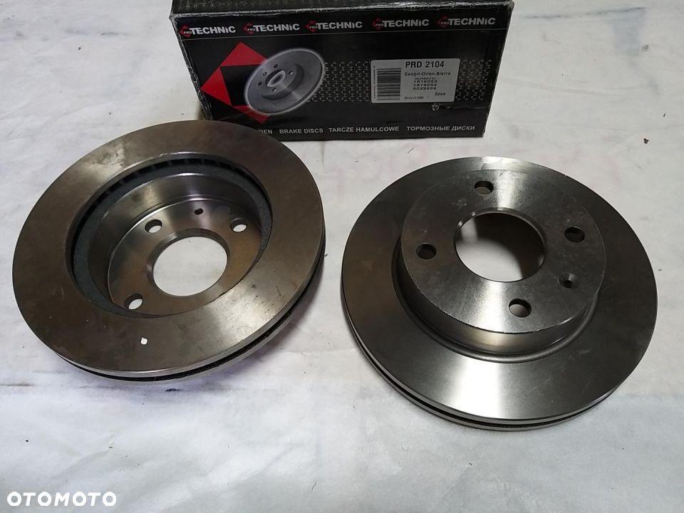 tarcza hamulcowa przednia przód kpl.240X24 V 4-OTW FORD ESCORT/ORION/SIERRA 80-93  PRD2104 - 1