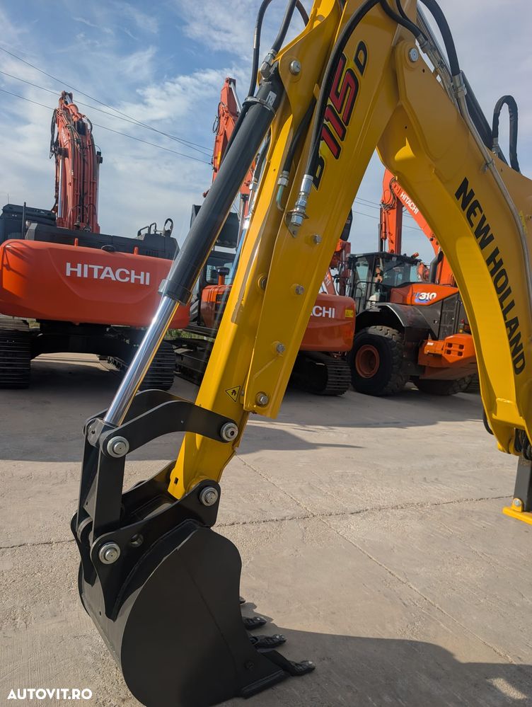 New Holland B115D, ROTI EGALE, FULL OPTION, Masa operationala 10t, motor 120CP, Certificat CE, Anv MICHELIN, automata POWERSHIFT, Cupa 4x1, FURCI, brat extensibil, ins picon, posibil leasing 5 ani, -PROMOTIE 89.900 EUR+Tva - 13