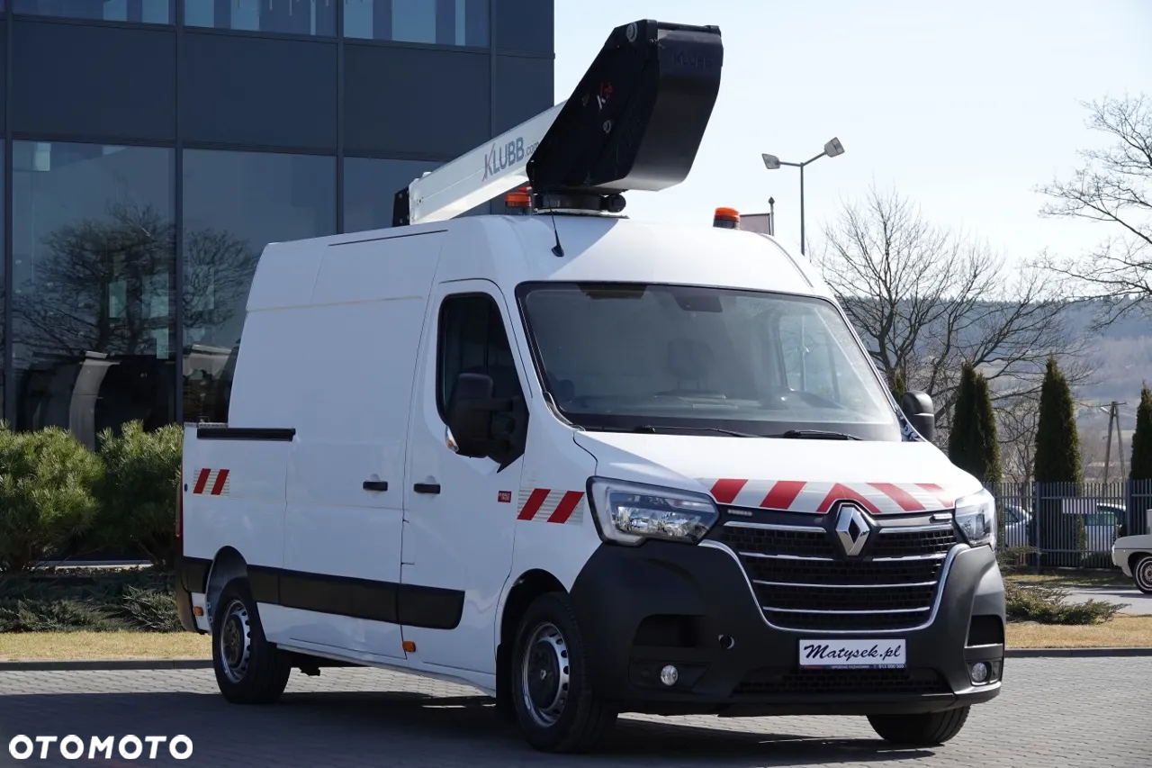 Renault MASTER / PODNOŚNIK KOSZOWY - 10 metrów / 2021 ROK / BLASZAK + WZWYŻKA / PO KONTRAKCIE SERWISOWYM / - 10