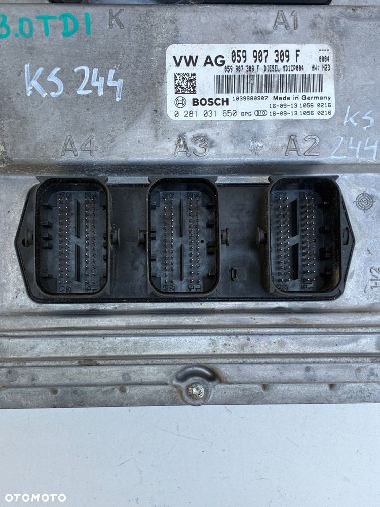 AUDI 3.0TDI KOMPUTER  STEROWNIK  SILNIKA ECU 059907309F - 5
