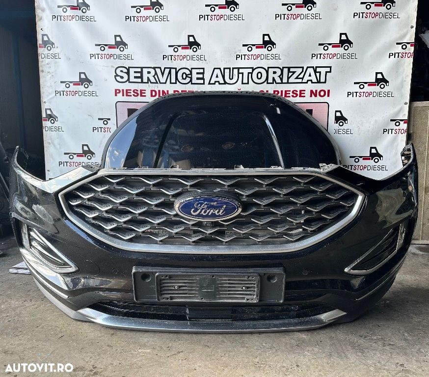 Fata completa FORD EDGE VIGNALE negru 2019 2020 2021 bara fata 4 senzori faruri capota trager radiator aripi - 3
