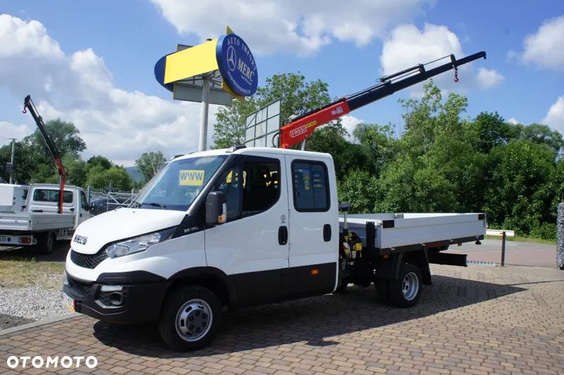 Iveco 45C15 4x4 doka brygadówka skrzynia wywrotka HDS żuraw - 17