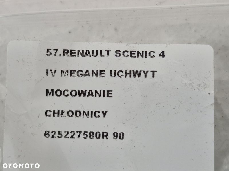 renault scenic iv 4 megane uchwyt mocowanie chłodnicy 625227580r - 7