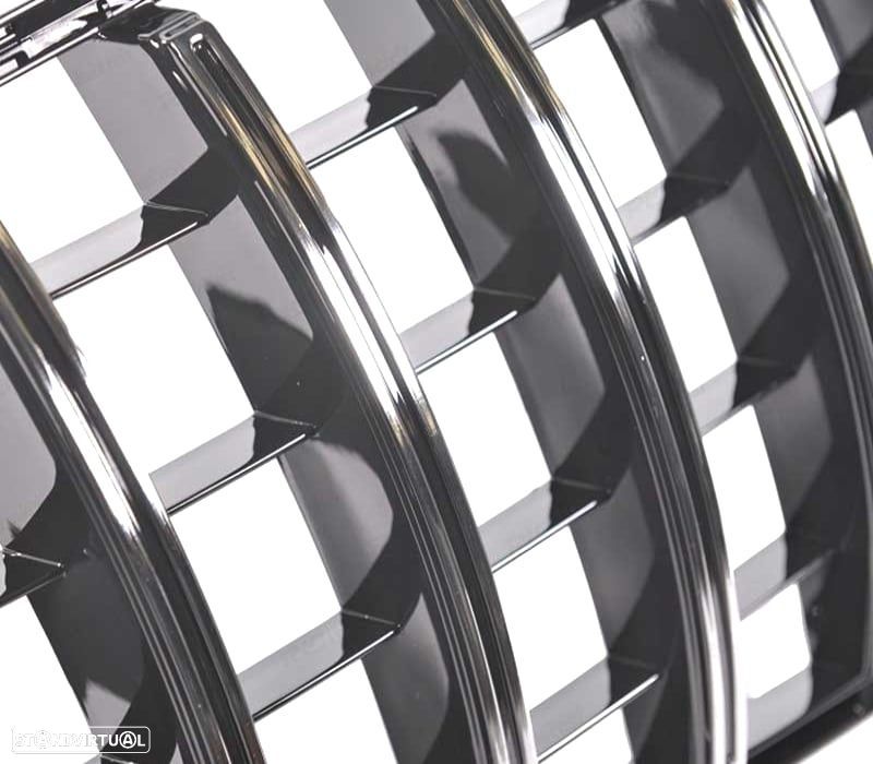 GRELHA FRONTAL MERCEDES CLASE A W176 16-18 LOOK AMG GT PRETO CROMADO - 3