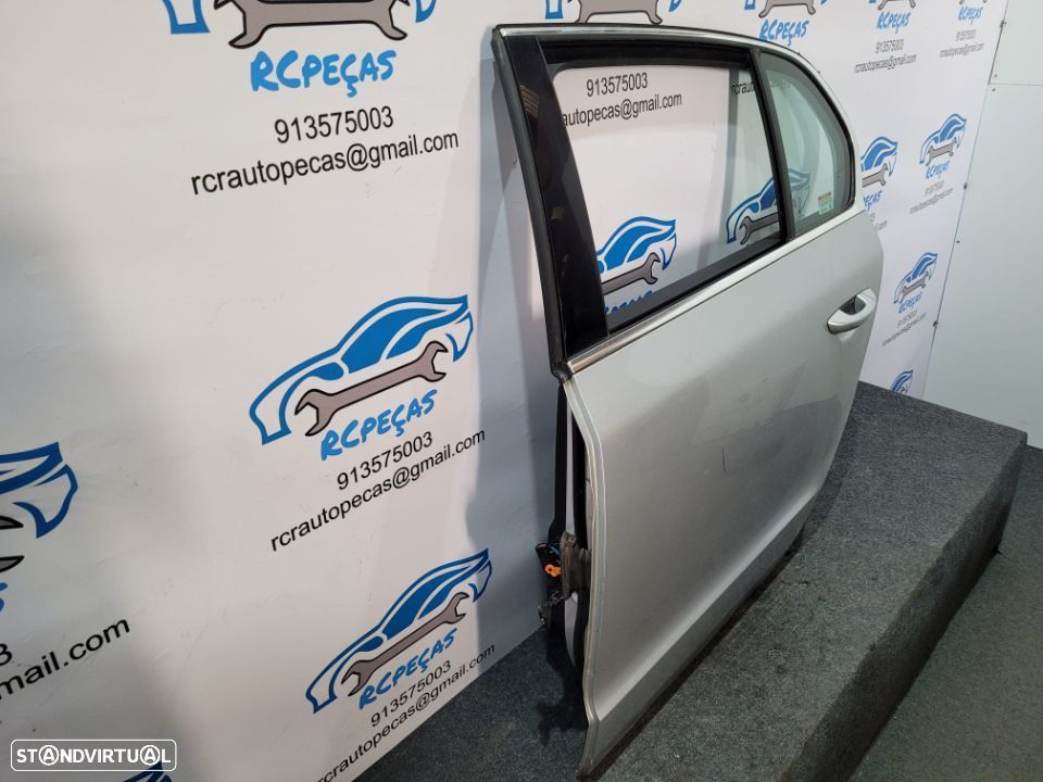 PORTA TRASEIRA TRÁS ESQUERDA SKODA SUPERB II 2 MK2 SEDAN CARRO FECHO ELEVADOR MOTOR PUXADOR VIDRO - 4