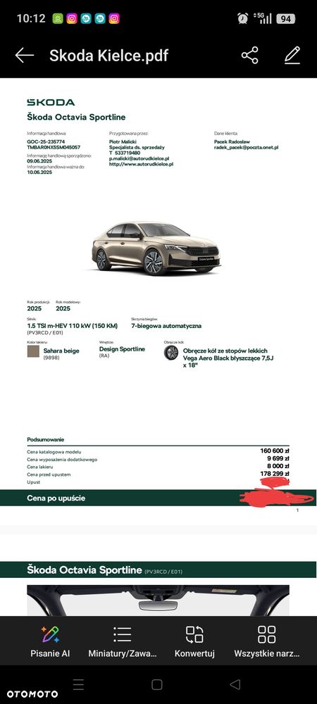 Skoda Octavia 1.5 TSI mHEV Sportline DSG - 20