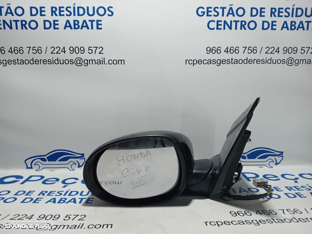 .Conjunto Espelho Retrovisor Direito Esquerdo Honda Civic 8 VIII Original - 8