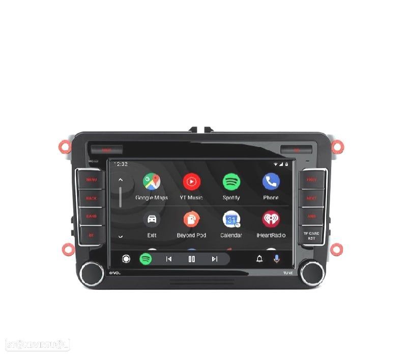 AUTO RÁDIO GPS ANDROID 14 VOLKSWAGEN VW PARA SKODA SEAT - 6