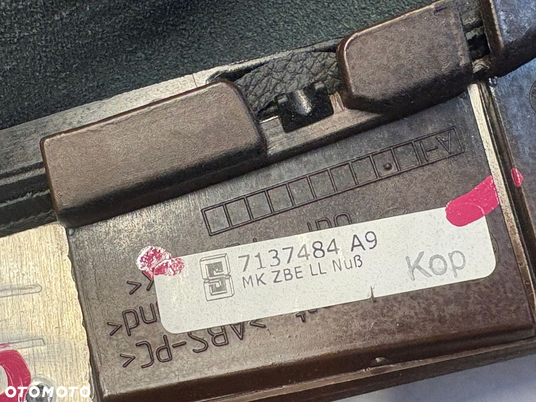 BMW E90 OSŁONA DEKOR TUNELU DRĄŻKA ZMIANY BIEGÓW MIESZEK 7137484 - 5