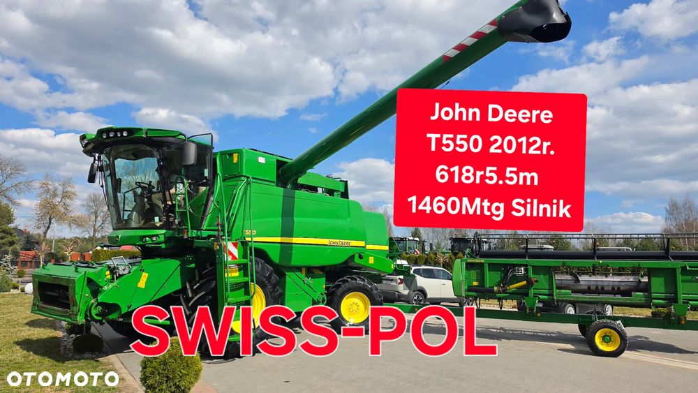 John Deere T550 Tylko 1460 Mtg 5.5m 618R Tucano 550  Kombajn do Zboża  Lexion 530 Tucano 450  Tucano 550 Lexion 520 JOHN 660 W650 T650 - 1
