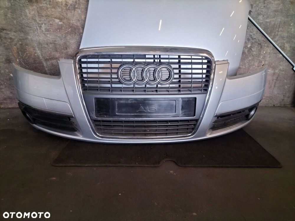KOMPLETNY PRZÓD MASKA ZDERZAK BŁOTNIKI LAMPY PAS PRZEDNI AUDI A6 C6 LY7W - 11