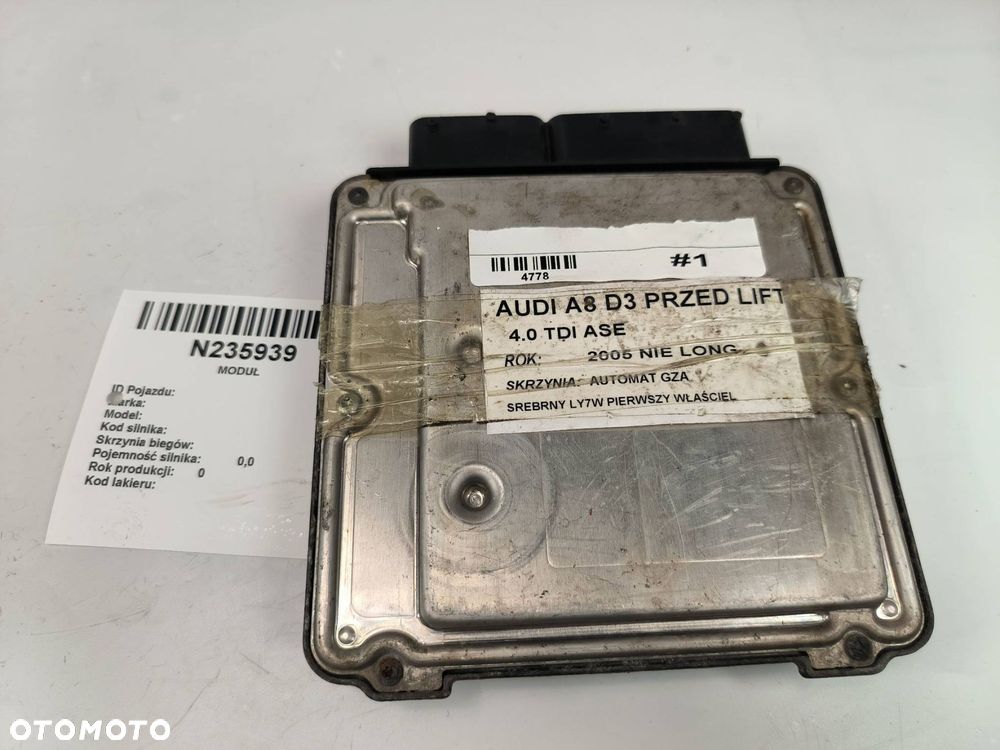 MODUŁ AUDI A8 D3 4E0907409B - 1