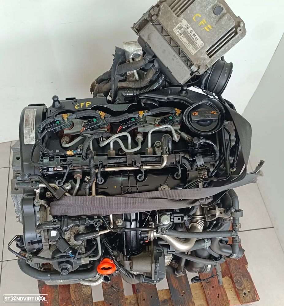 motor audi A3 2.0 tdi 140cv CFF caixa de 6 velocidades LHD audi Skoda Seat