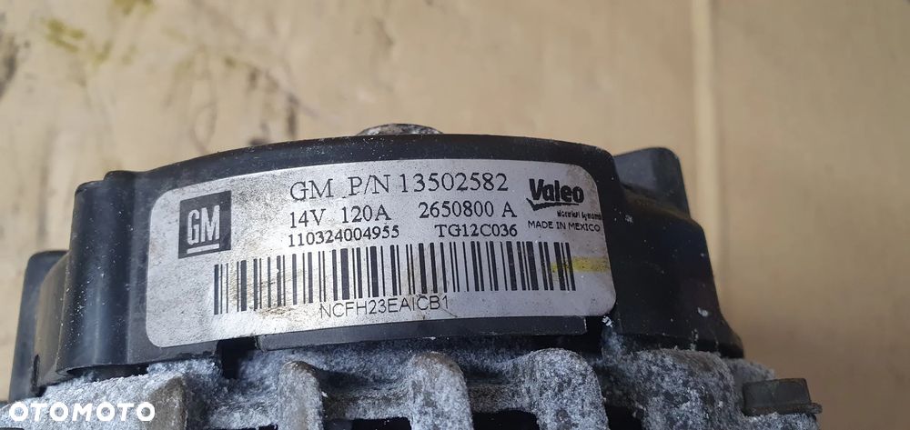 Alternator prądnica Opel Insignia A 2.0 CDTI 13502582 - 9