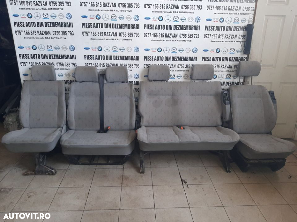 Scaune Bancheta Interior Complet VW Transporter T4 Caravelle 9+1 - 3