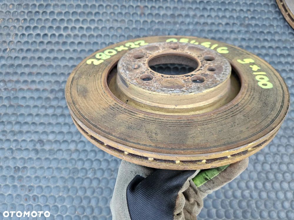 Tarcze Tarcza 280mm 230mm 5x100 Klocki Hamulce Przod Przednie Tyl Tylne VW Golf IV 4 Audi A3 8L Skoda Seat - 5