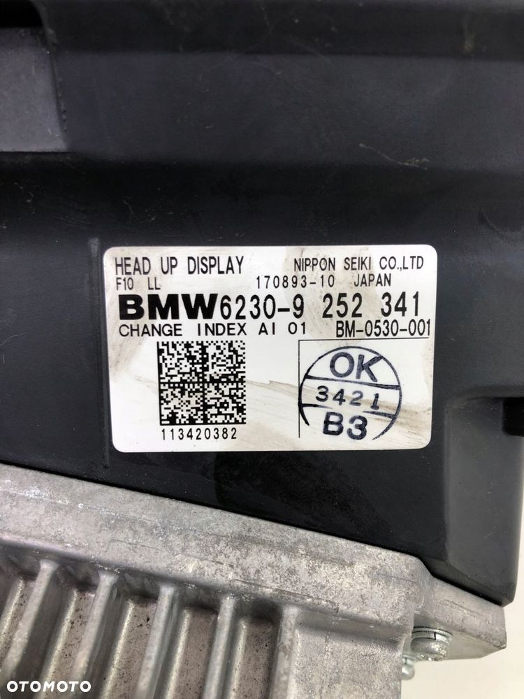 BMW 5 F10 F11 WYŚWIETLACZ HEAD UP PROJEKTOR 9252341 - 5