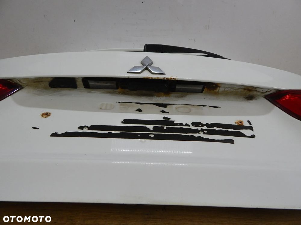 Klapa pokrywa bagażnika Mitsubishi ASX I 10-18 Lift biała W37 Łuków części - 2