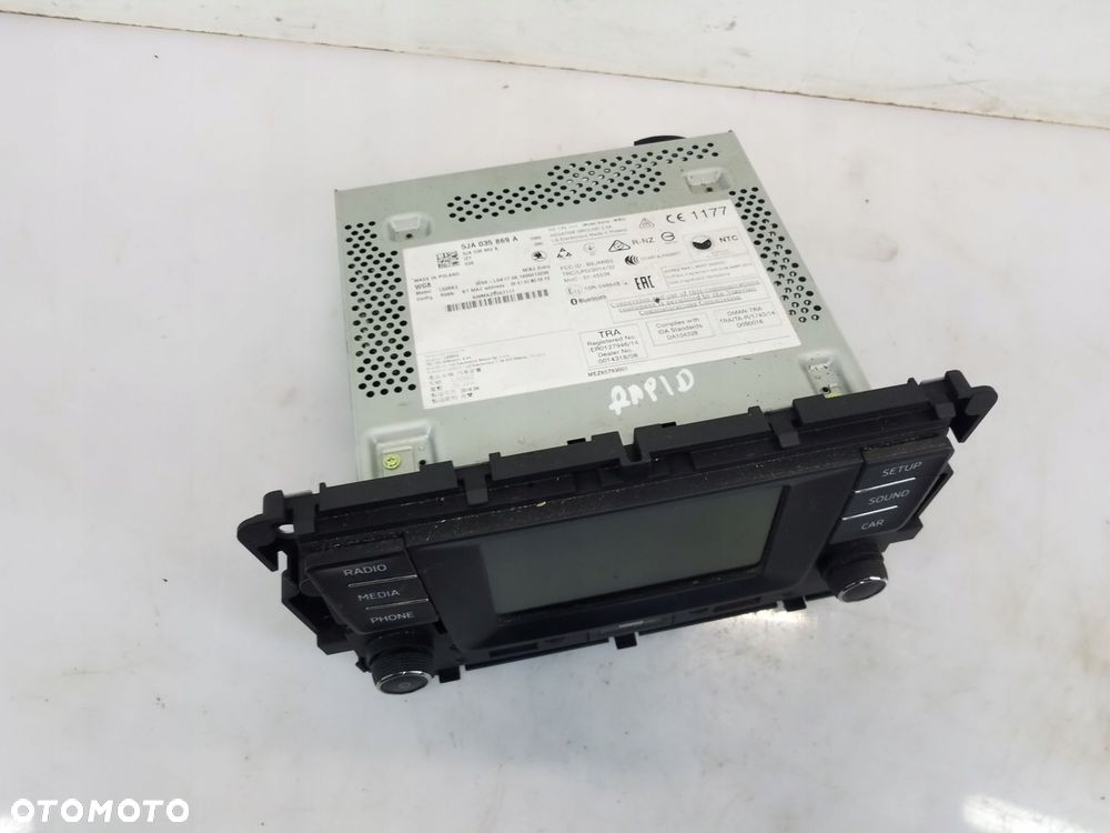 radio skoda rapid 5ja035869a - 3