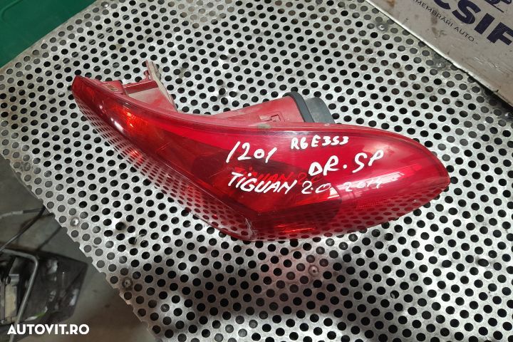 Lampa / Tripla stop dreapta pe aripa Volkswagen VW Tiguan 1 [facelift - 2