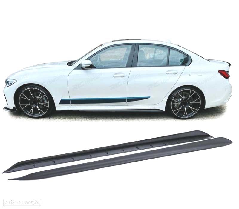 EMBALADEIRAS LATERAIS BMW G20 G21 LOOK M PERFORMANCE PRETO MATTE - 1