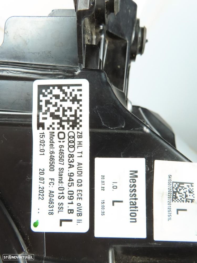 Farolim LED Esquerdo/Trás Usado / Original AUDI Q3 (F3B) 83A945091B - 3