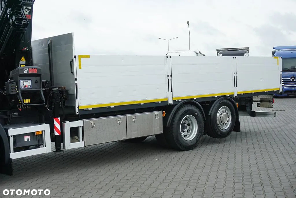 Scania P 320 / 6 X 2 / SKRZYNIOWY + HDS / HIAB 211 EP - 5 / OŚ SKRĘTNA   / WYS. 14 M - 28
