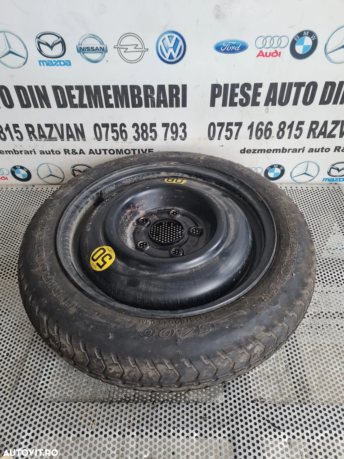 Roata Rezerva Slim R15 Kia Ceed An 2006-2007-2008-2009 - Dezmembrari Arad - 3